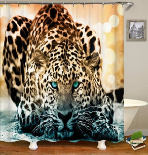 Lion shower bathroom