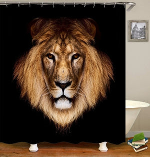 Lion shower bathroom