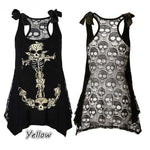 New Women T-Shirt Sexy Skull