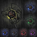 Howling Wolf Wall Clock