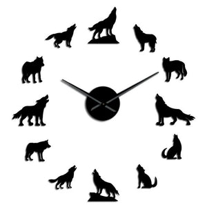 Wolf Large Wall Clock