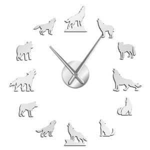 Wolf Large Wall Clock