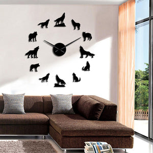 Wolf Large Wall Clock