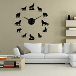 Wolf Large Wall Clock