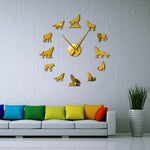 Wolf Large Wall Clock