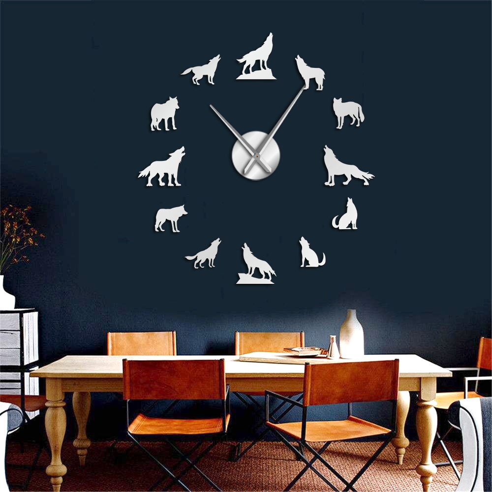 Wolf Large Wall Clock