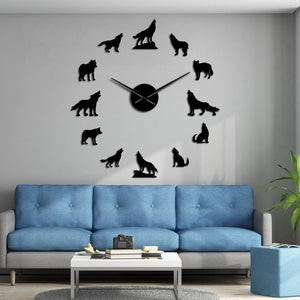 Wolf Large Wall Clock