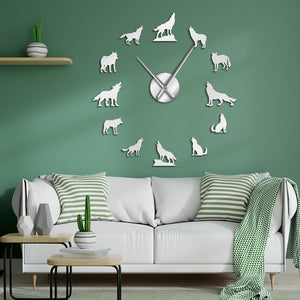 Wolf Large Wall Clock