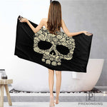 skull Bathroom Washcloth Towels