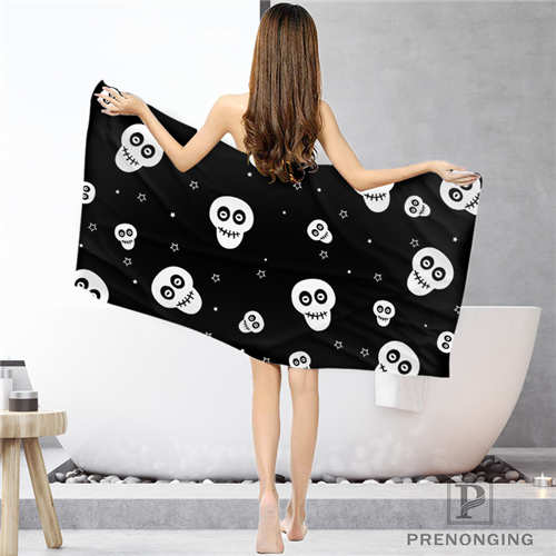 skull Bathroom Washcloth Towels