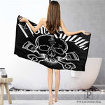 skull Bathroom Washcloth Towels