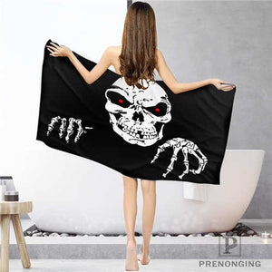 skull Bathroom Washcloth Towels