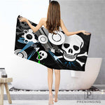 skull Bathroom Washcloth Towels