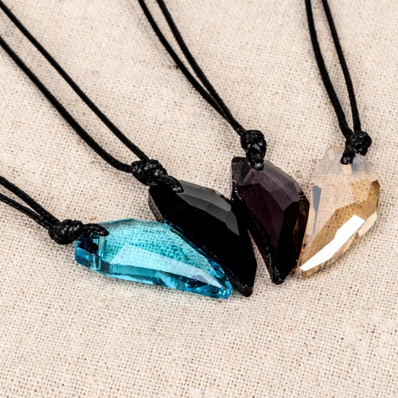 Crystal Wolf Tooth Necklace