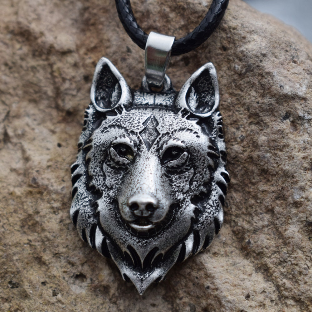 1pcs Wolf Head Necklace