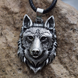 1pcs Wolf Head Necklace