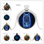 New Glass Wolf Necklace