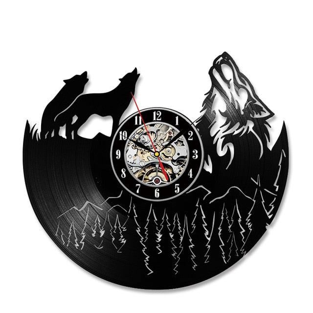 Wolf Model Clock Wall Decor