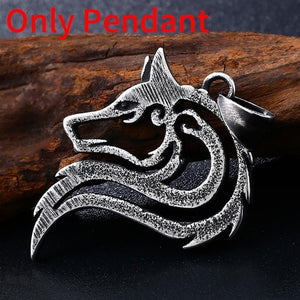 New design howling wolf necklace