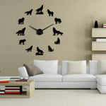 Wolf Large Wall Clock