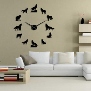 Wolf Large Wall Clock