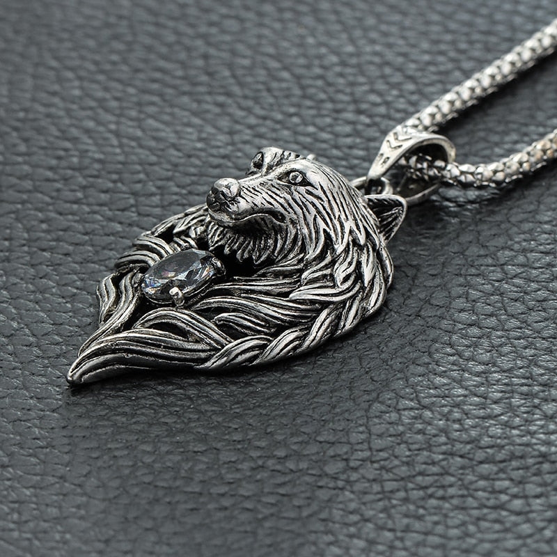 Wolf Head necklace