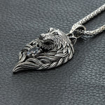 Wolf Head necklace