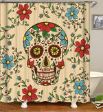 sugar skull shower bathroom