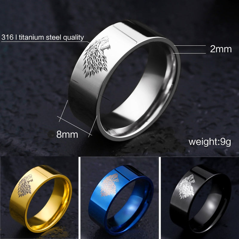 Game of Thrones wolf ring