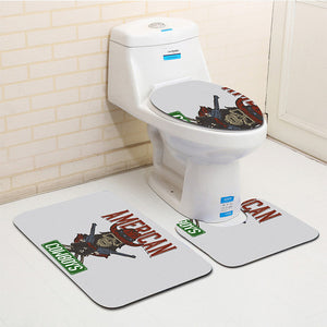 3Pcs Skull Bathroom Carpet