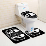 3Pcs Skull Bathroom Carpet