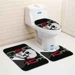 3Pcs Skull Bathroom Carpet