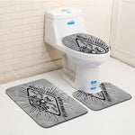 3Pcs Skull Bathroom Carpet