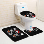 3Pcs Skull Bathroom Carpet