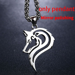 New design howling wolf necklace