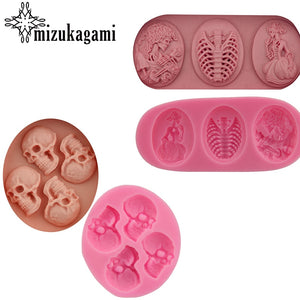 Silicone Mold 3D Skull