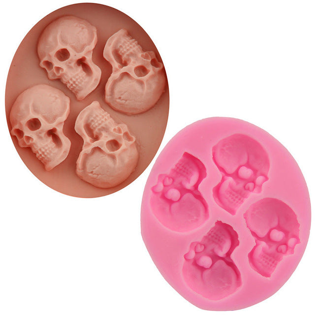 Silicone Mold 3D Skull