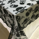 Black Skull Table Cover