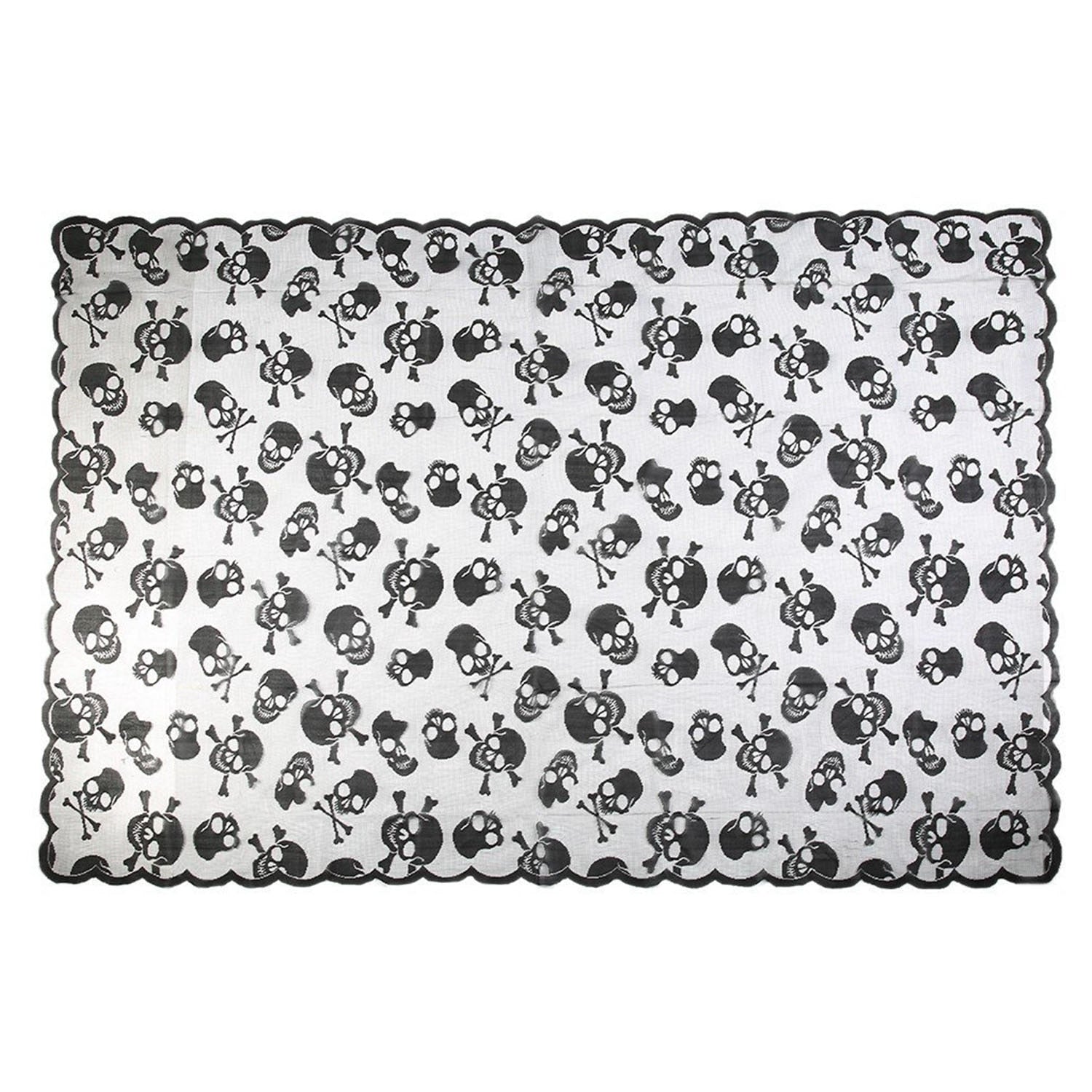 Black Skull Table Cover