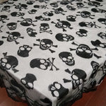 Black Skull Table Cover