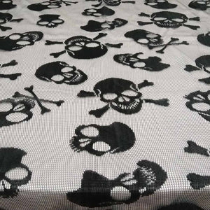 Black Skull Table Cover