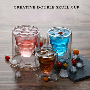 Skull Head Wine Glass Mug