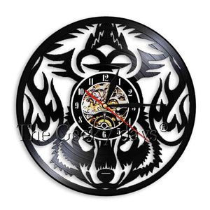 Howling Wolf Wall Clock