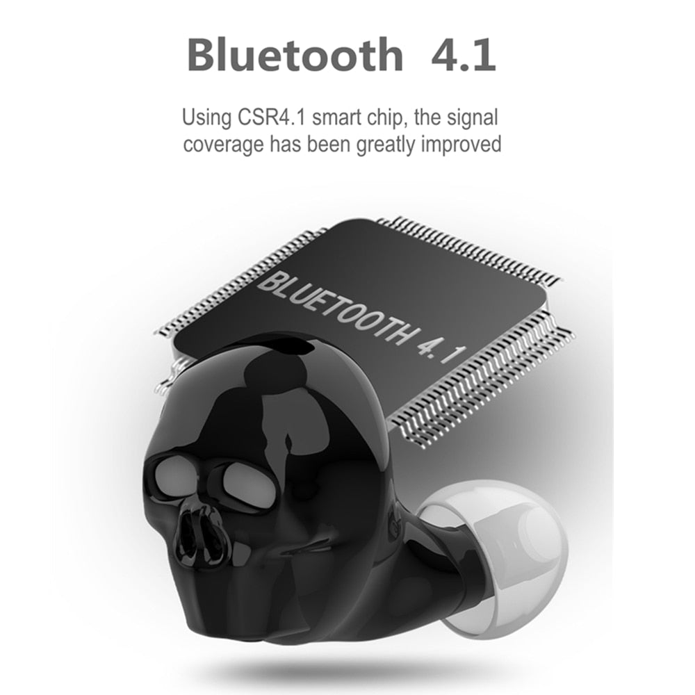 2019 New Skull Bone Bluetooth Earphone