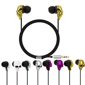 Skull head 3.5mm earphone