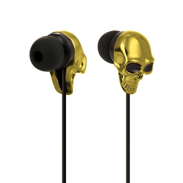 Skull head 3.5mm earphone