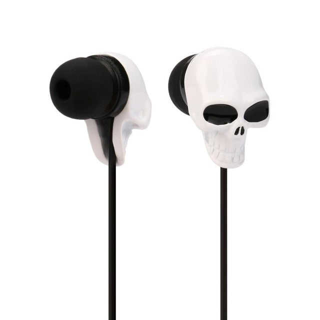 Skull head 3.5mm earphone