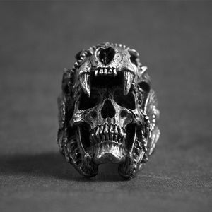 Warrior Skull Ring