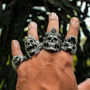 Warrior Skull Ring