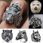 Animal Wolf Lion Tiger Ring